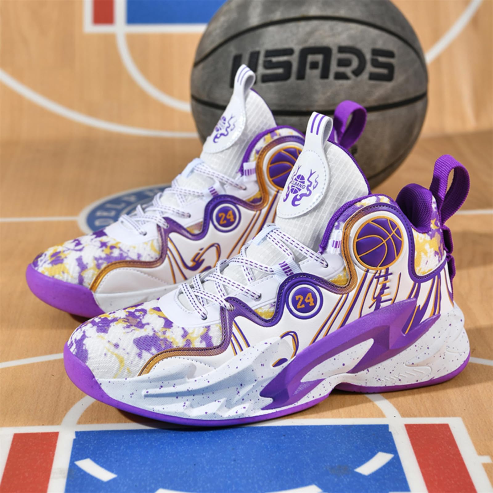 Moodeng Zapatos de baloncesto para hombre, antideslizantes, transpirables, para correr, Fahsion, ligeros, para gimnasio al aire libre