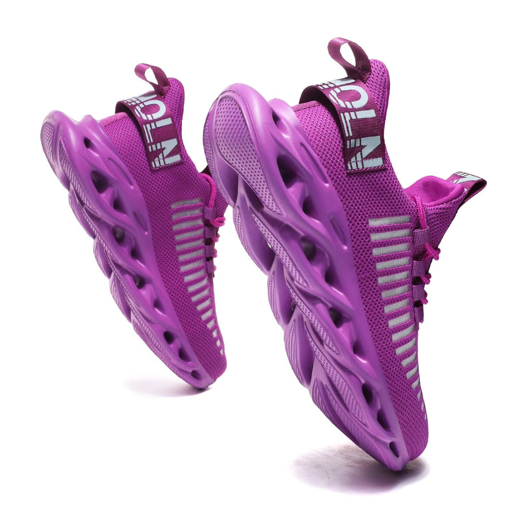 GSLMOLN - Zapatos de deporte para hombre, transpirables, ultra ligeros, casuales, deportivos, de moda, para gimnasio, sin cordones