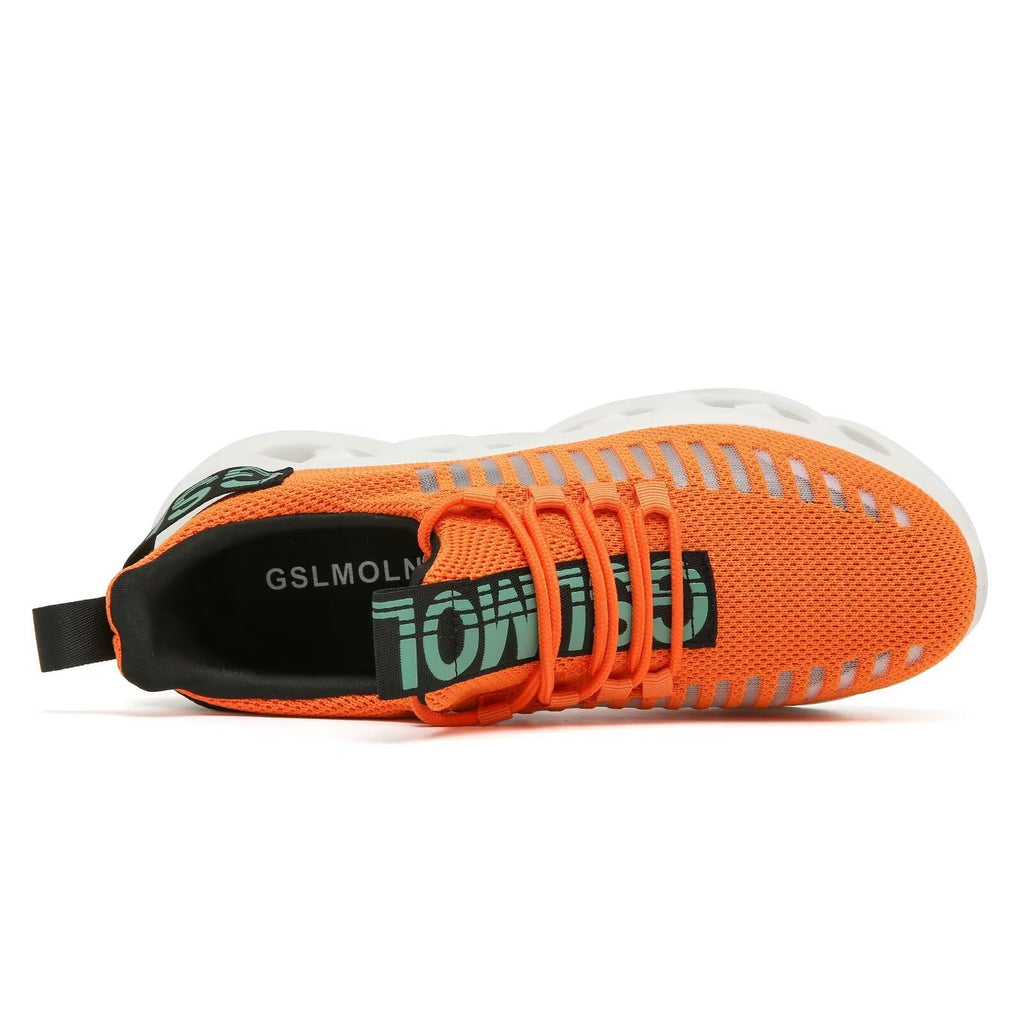 GSLMOLN Zapatos casuales para caminar para hombre, antideslizantes, transpirables, cómodos, para trabajo, gimnasio, correr, tenis, entrenamiento cruzado