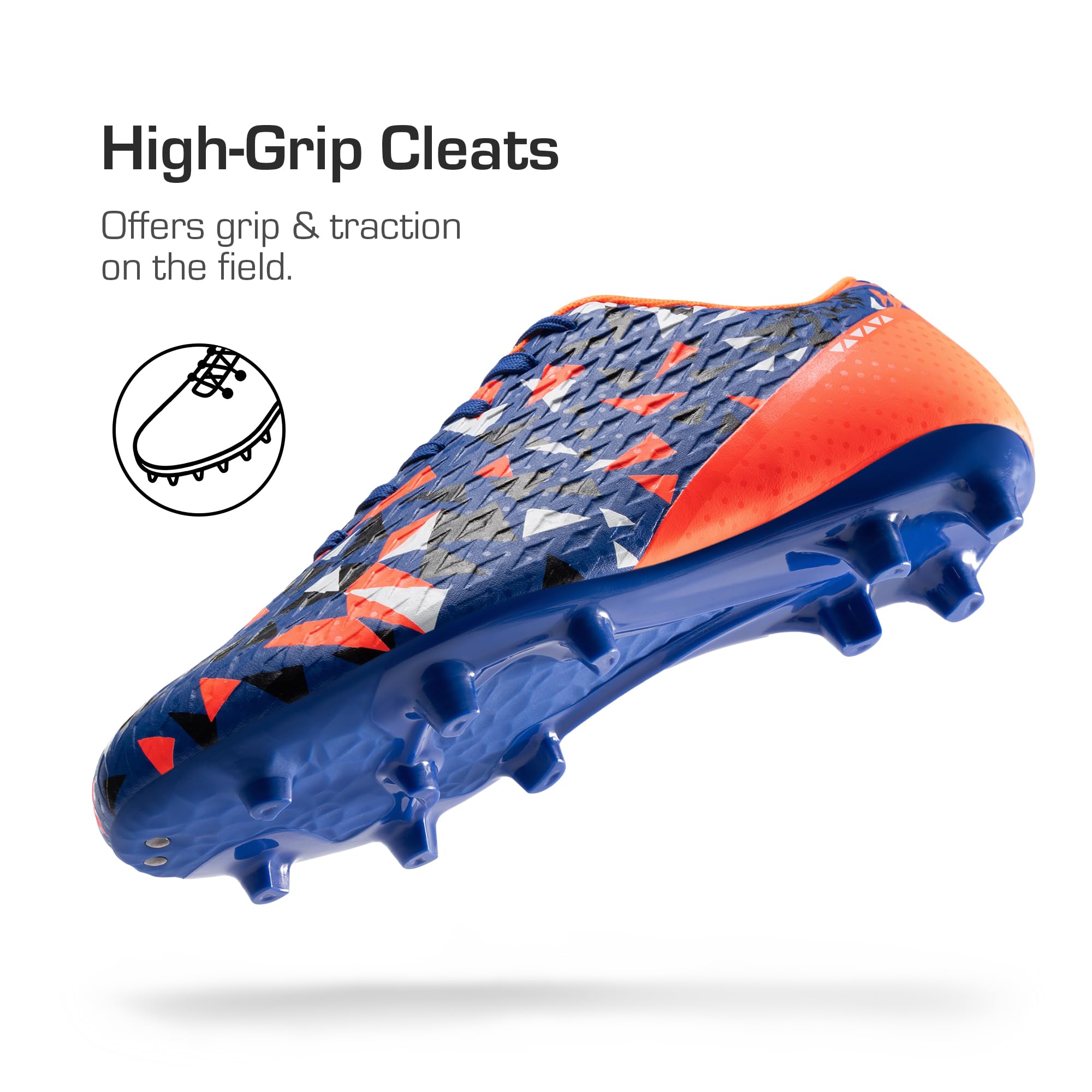 DREAM PAIRS Zapatos de fútbol para hombre, zapatos de fútbol para adultos, con cordones, firmes, atléticos, para entrenamiento al aire libre, zapatos de fútbol