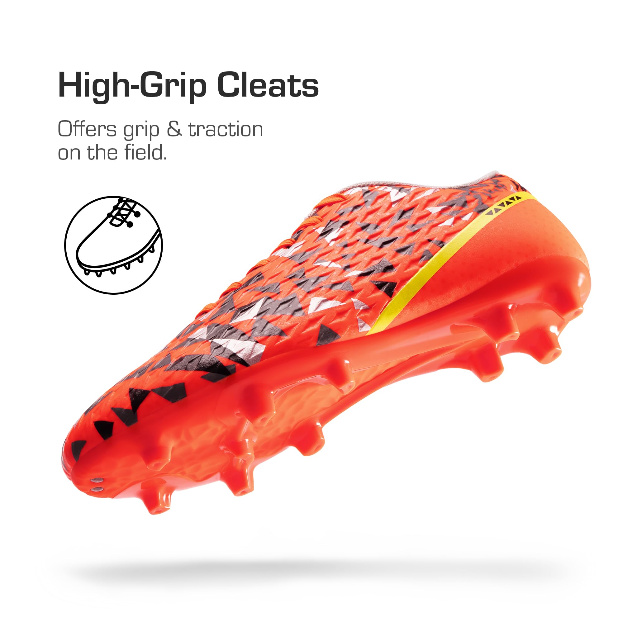 DREAM PAIRS Zapatos de fútbol para hombre, zapatos de fútbol para adultos, con cordones, firmes, atléticos, para entrenamiento al aire libre, zapatos de fútbol