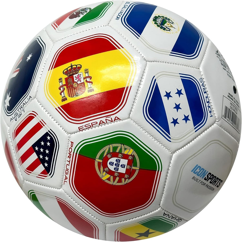 Bandera del mundo 2026, bandera del mundo, pelota de fútbol para exteriores, tamaño 5, tamaño 5, talla 5, color blanco