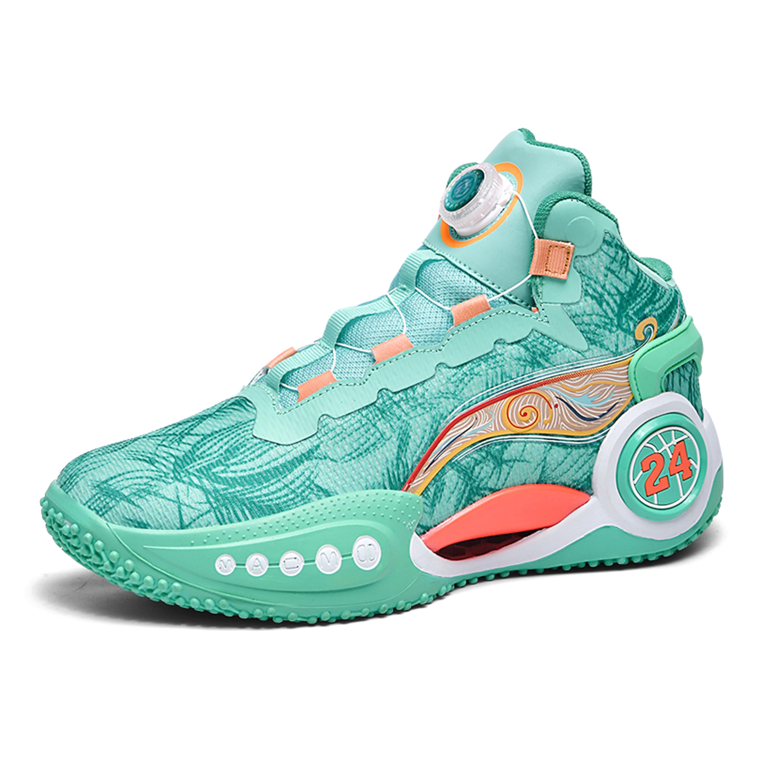 Zapatos de baloncesto de caña alta para hombre con suelas antideslizantes y resistentes al desgaste, zapatos para correr con diseño de graffiti, zapatos deportivos de moda