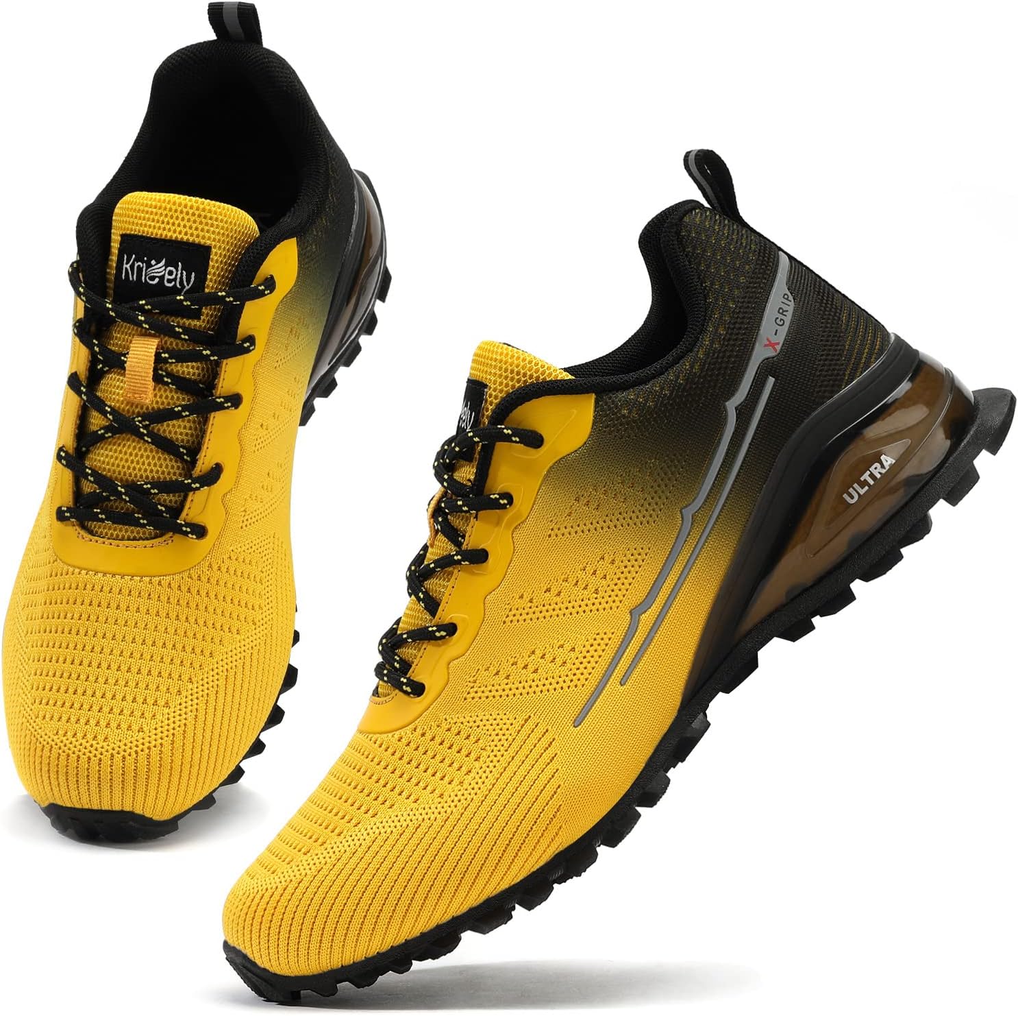 Kricely Zapato deportivo para hombre, para correr, caminar, hacer senderismo y entrenamiento funcional, para exteriores, calzado informal de hombre para entrenamiento