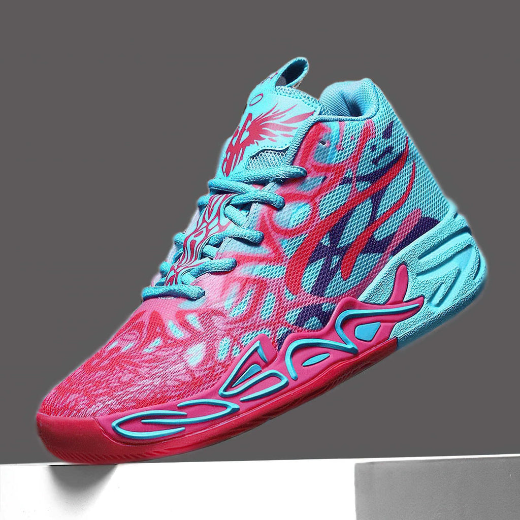 Exusiai Tenis de baloncesto para hombre, transpirables, antideslizantes, cómodos, acolchados, atléticos