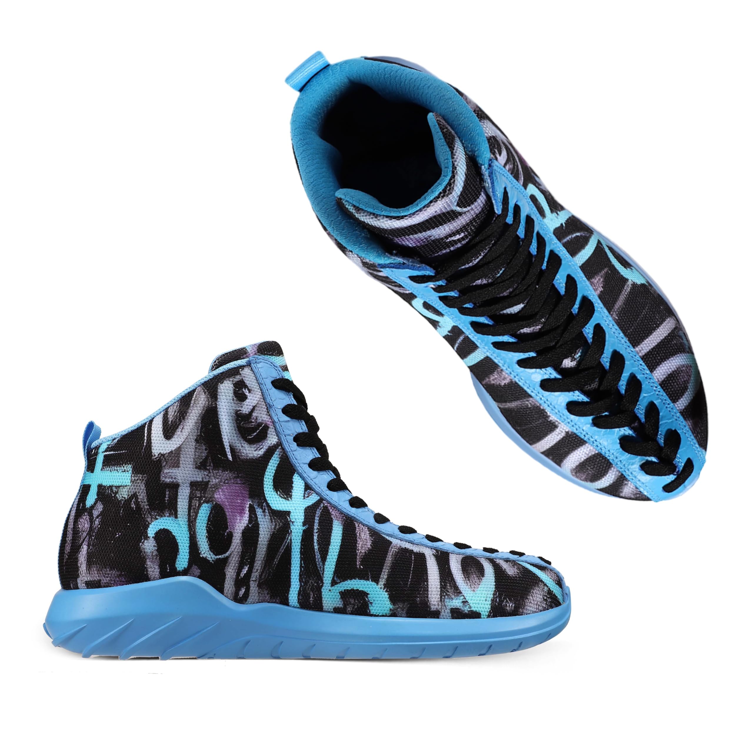 Zapatillas altas de baloncesto para hombre y mujer, con cordones únicos, ligeras, antideslizantes, para exteriores