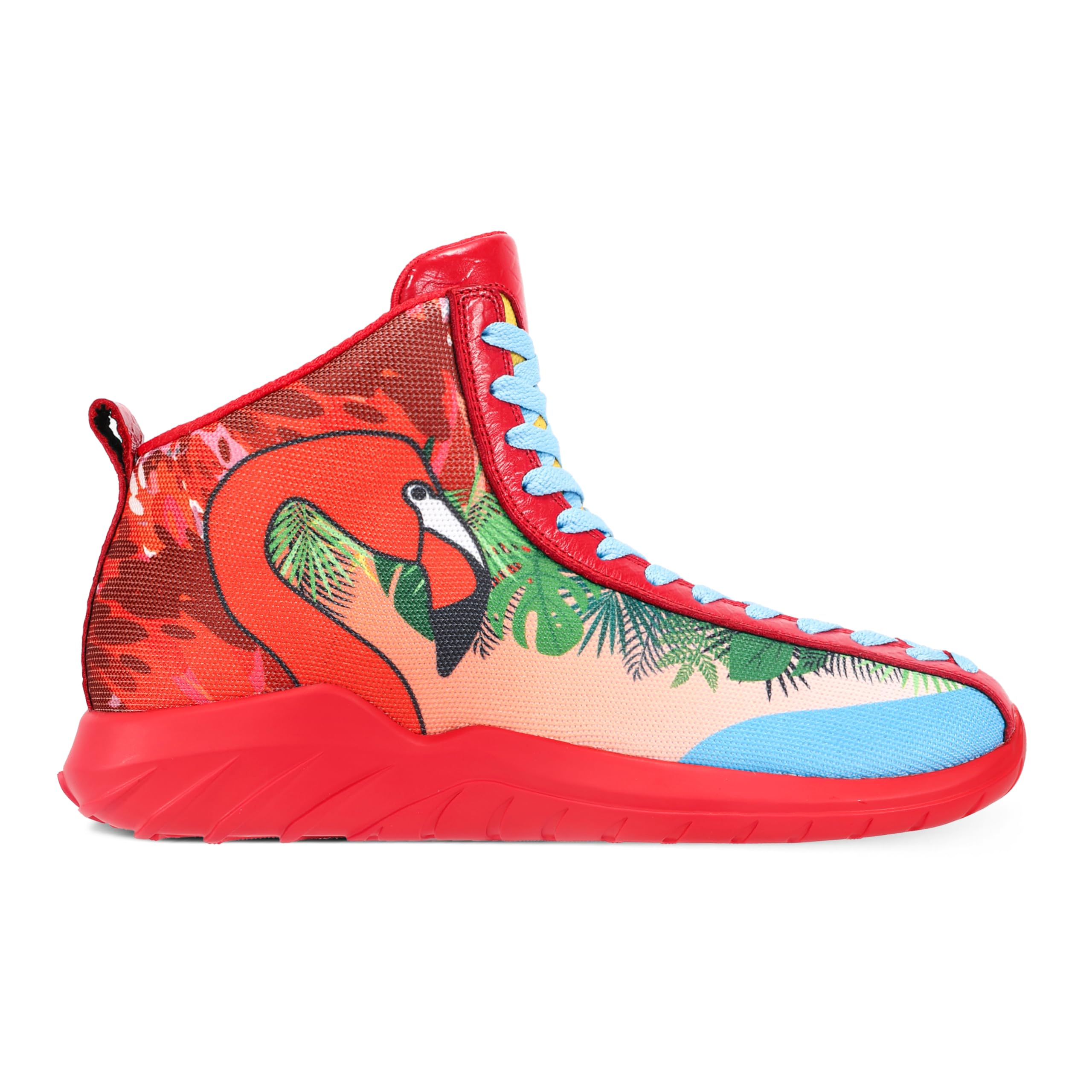 Zapatillas altas de baloncesto para hombre y mujer, con cordones únicos, ligeras, antideslizantes, para exteriores