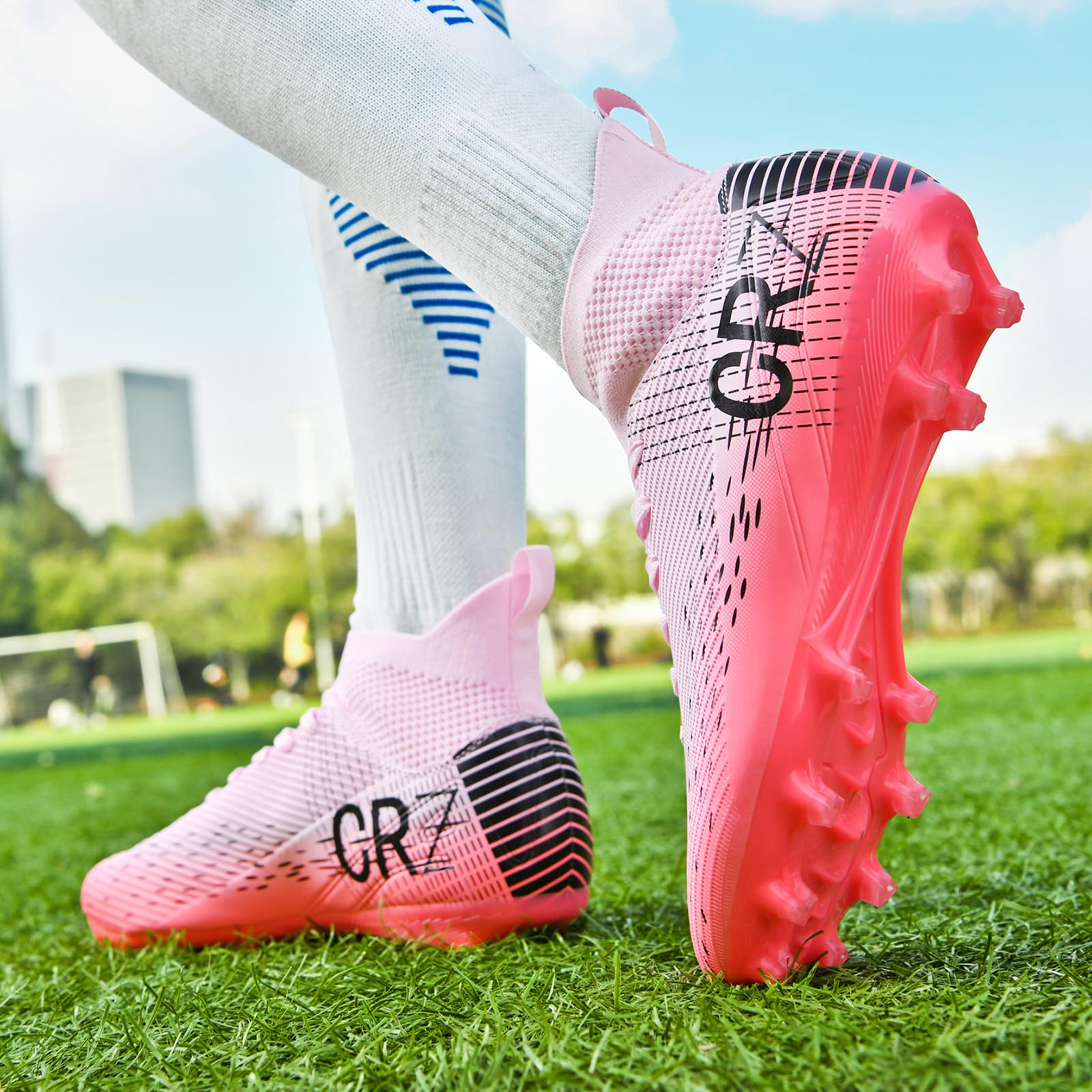 Tacos de fútbol para hombres, mujeres, césped interior, zapatos de fútbol para jóvenes, AG, TF, entrenamiento, botas de fútbol unisex