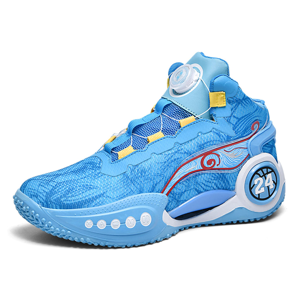 Zapatos de baloncesto de caña alta para hombre con suelas antideslizantes y resistentes al desgaste, zapatos para correr con diseño de graffiti, zapatos deportivos de moda