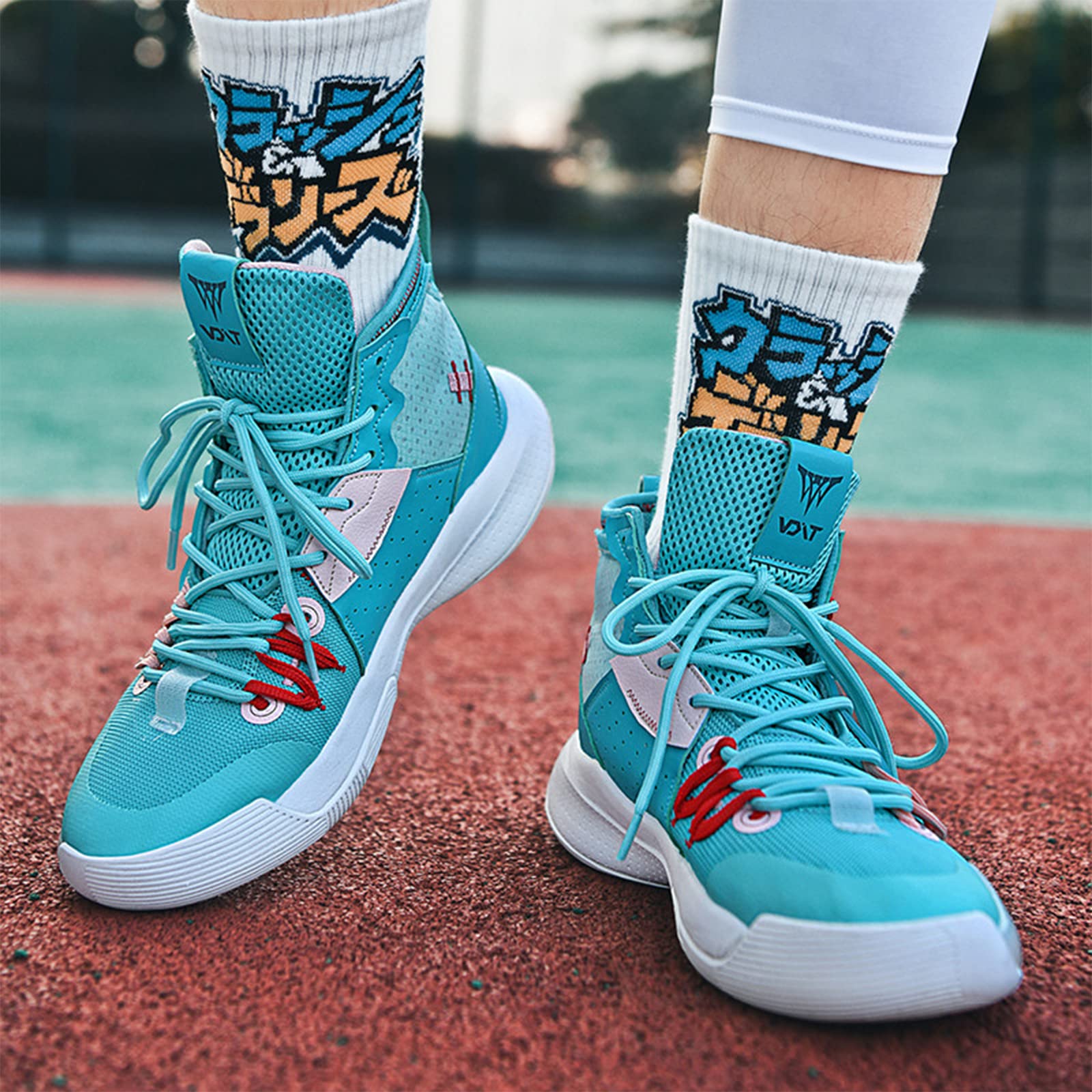 Zapatillas de baloncesto de caña alta para hombre, deportivas, de moda, antideslizantes, para correr y entrenamiento