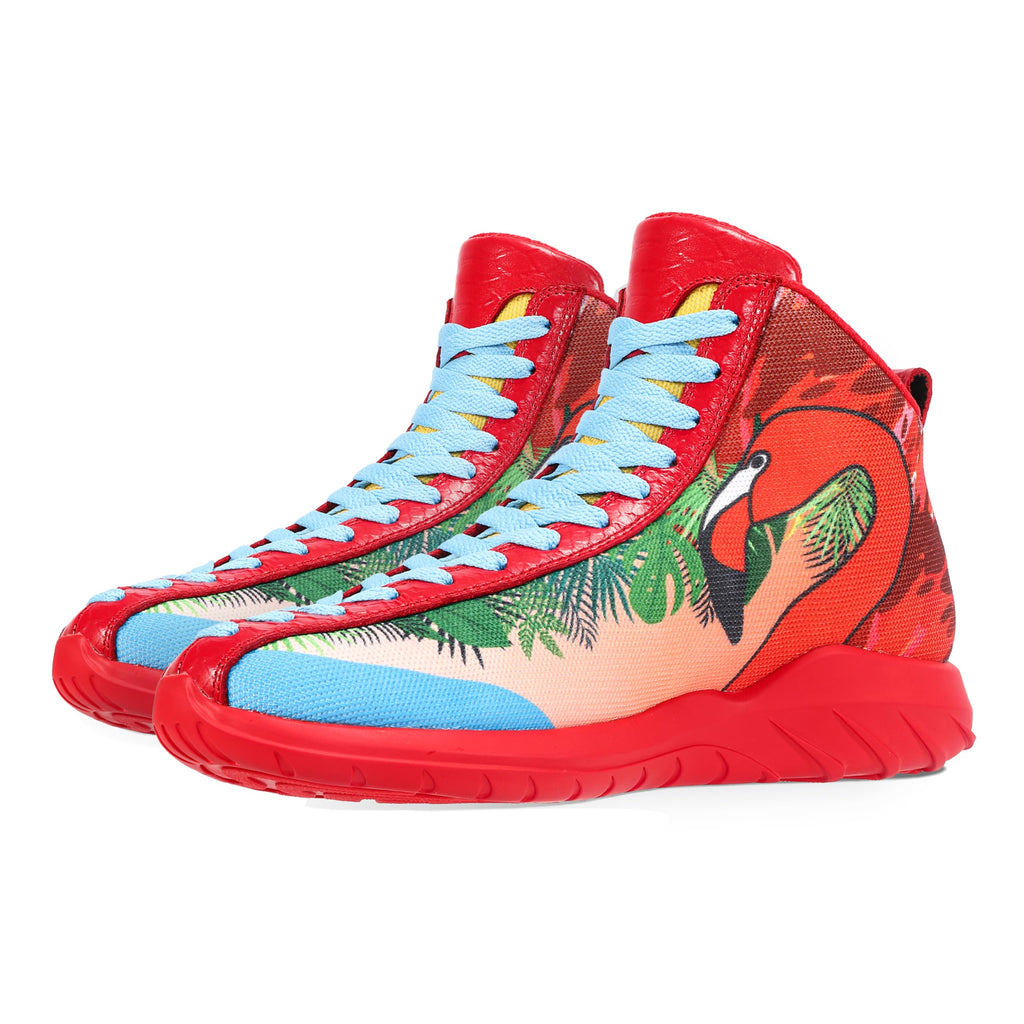Zapatillas altas de baloncesto para hombre y mujer, con cordones únicos, ligeras, antideslizantes, para exteriores