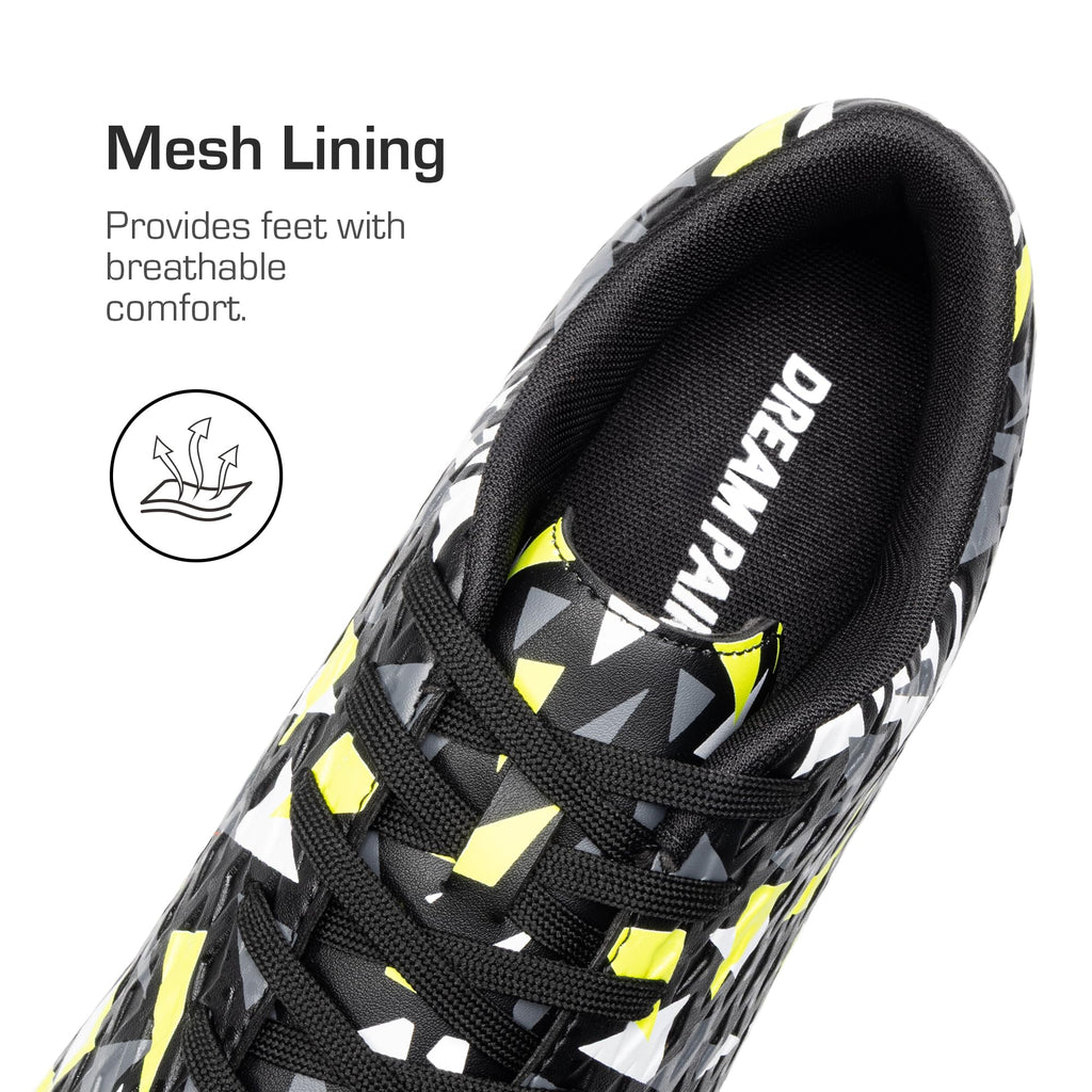 DREAM PAIRS Zapatos de fútbol para hombre, zapatos de fútbol para adultos, con cordones, firmes, atléticos, para entrenamiento al aire libre, zapatos de fútbol