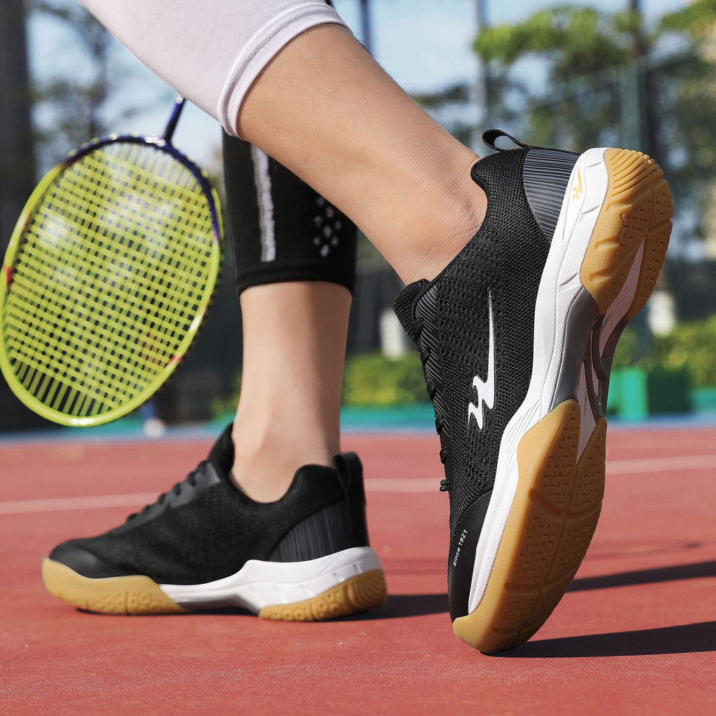 Tenis - Bádminton - Pickleball - Zapatos Unisex Antideslizantes de Pickleball y Tenis | Zapatos de Pista Ligeros y Transpirables para Hombres y Mujeres