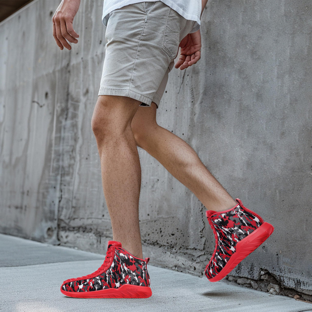 Zapatillas altas de baloncesto para hombre y mujer, con cordones únicos, ligeras, antideslizantes, para exteriores