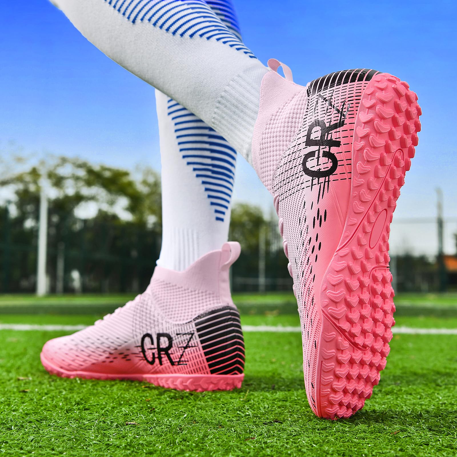 Tacos de fútbol para hombres, mujeres, césped interior, zapatos de fútbol para jóvenes, AG, TF, entrenamiento, botas de fútbol unisex
