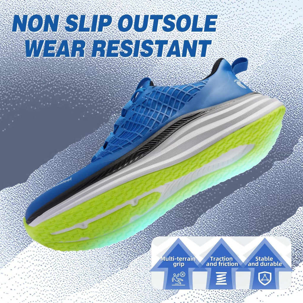 Zapatos ortopédicos para correr en carretera: cómodos y casuales con soporte de arco para fascitis plantar, zapatillas ortopédicas de moda, pies planos, tenis casuales al aire libre, zapatos de
