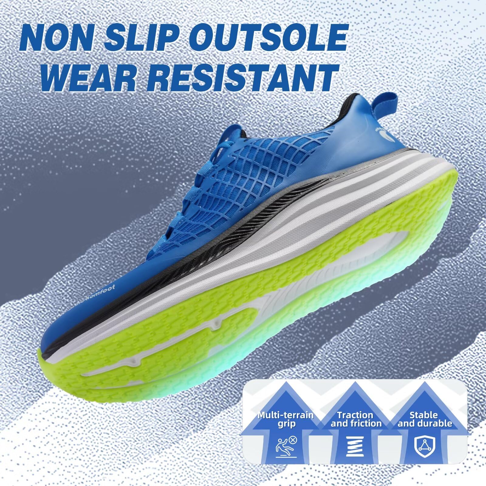 Zapatos ortopédicos para correr en carretera: cómodos y casuales con soporte de arco para fascitis plantar, zapatillas ortopédicas de moda, pies planos, tenis casuales al aire libre, zapatos de