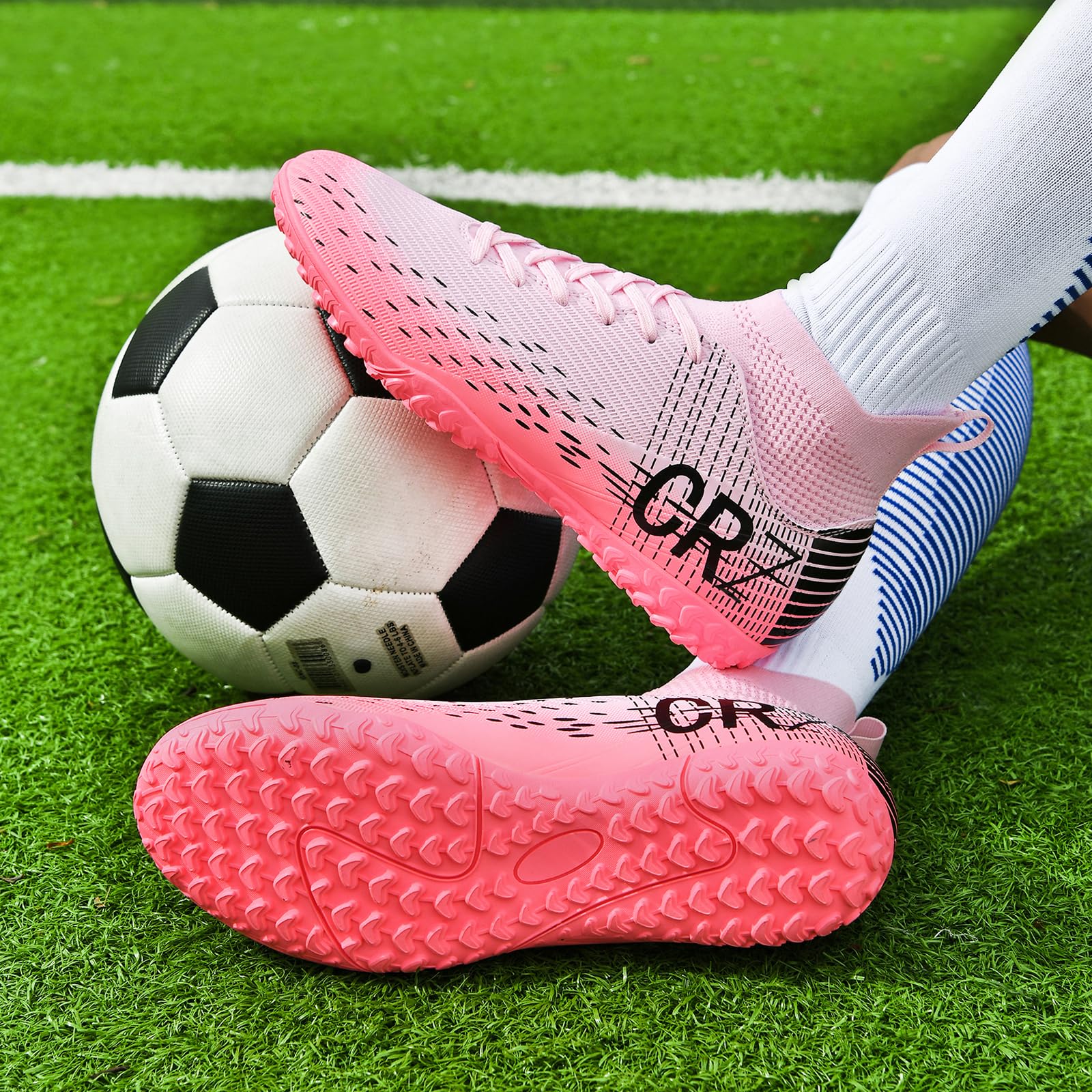 Tacos de fútbol para hombres, mujeres, césped interior, zapatos de fútbol para jóvenes, AG, TF, entrenamiento, botas de fútbol unisex