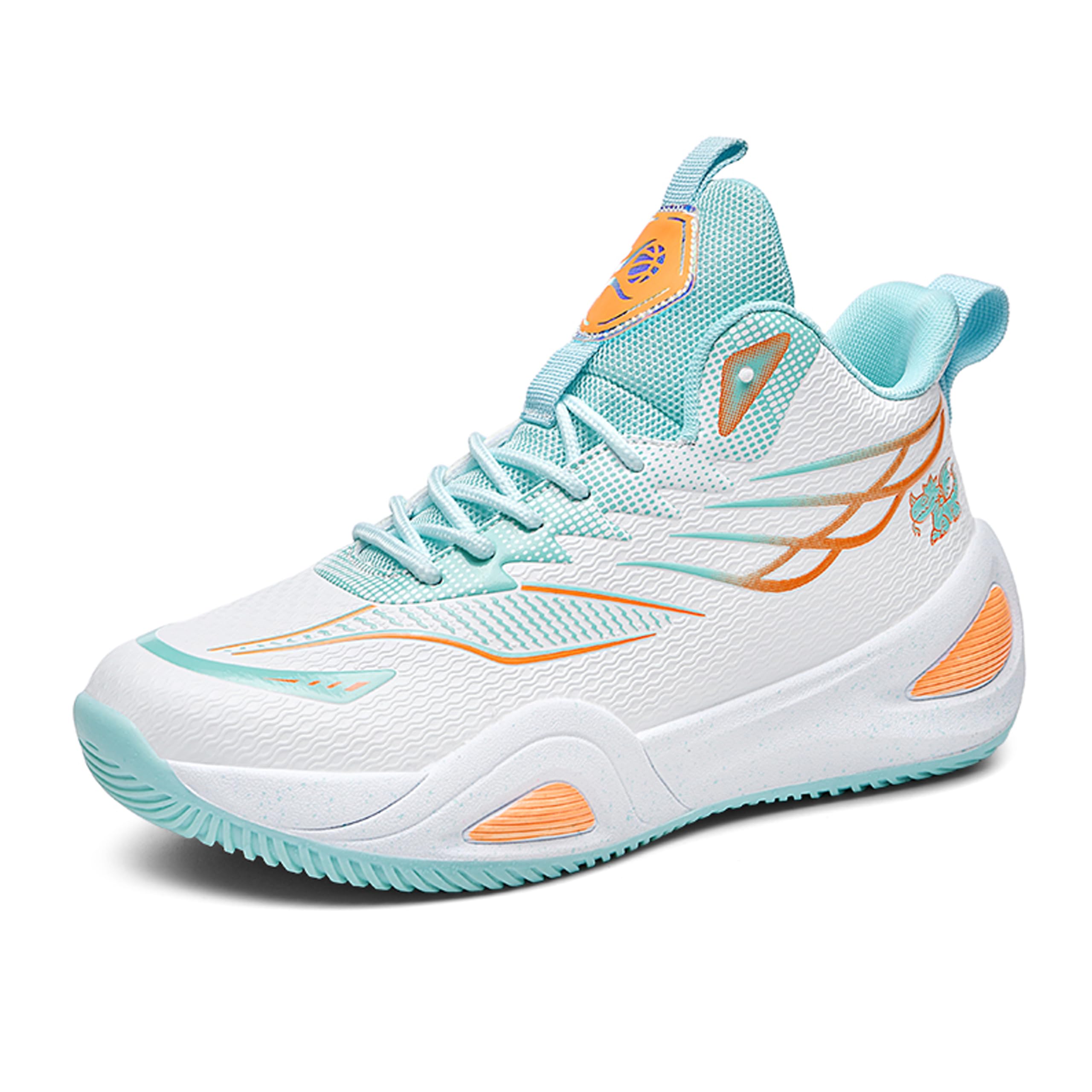 Zapatos de baloncesto de caña alta para hombre con suelas antideslizantes y resistentes al desgaste, zapatos para correr con diseño de graffiti, zapatos deportivos de moda