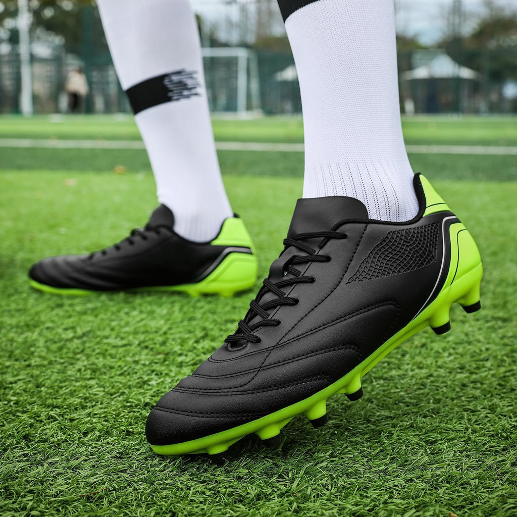 HaloTeam Zapatos de fútbol para hombre, botas de fútbol para entrenamiento profesional al aire libre, botas de fútbol transpirables para AG/FG 6.5 US-11 US
