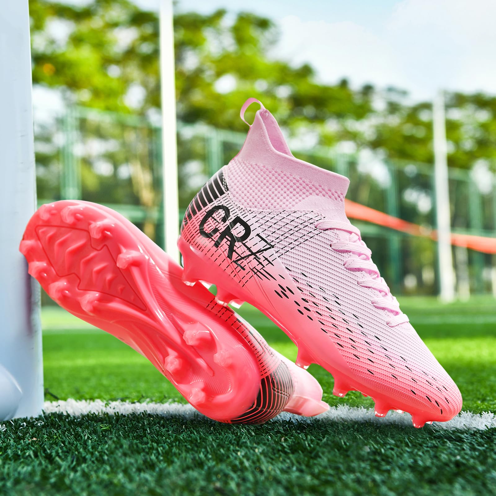 Tacos de fútbol para hombres, mujeres, césped interior, zapatos de fútbol para jóvenes, AG, TF, entrenamiento, botas de fútbol unisex