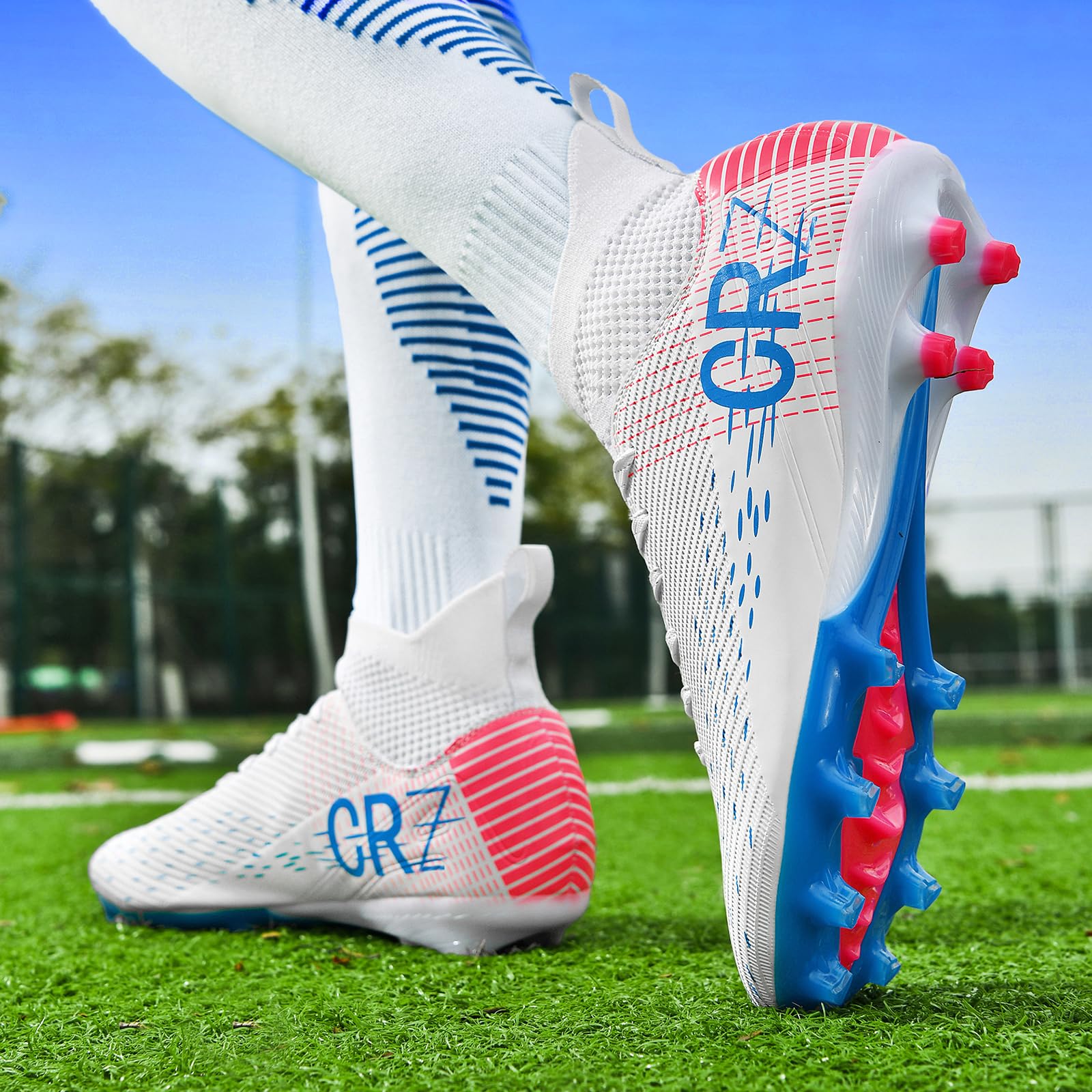 Tacos de fútbol para hombres, mujeres, césped interior, zapatos de fútbol para jóvenes, AG, TF, entrenamiento, botas de fútbol unisex
