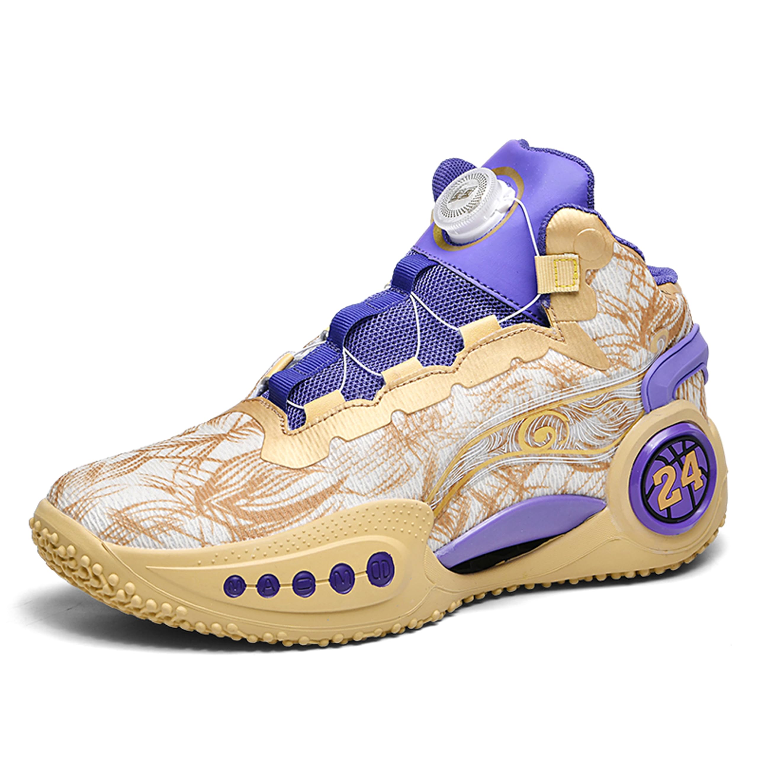 Zapatos de baloncesto de caña alta para hombre con suelas antideslizantes y resistentes al desgaste, zapatos para correr con diseño de graffiti, zapatos deportivos de moda