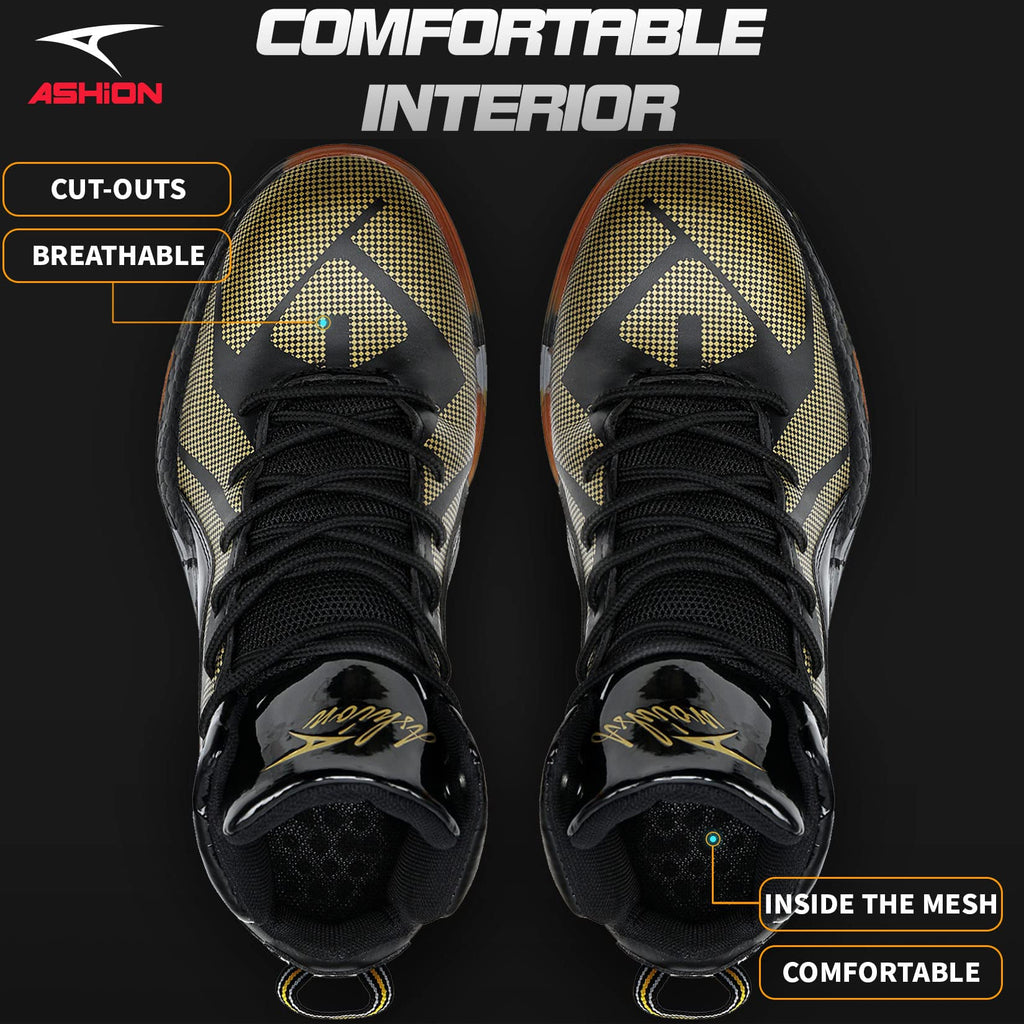 ASHION Zapatos de baloncesto ligeros para hombre