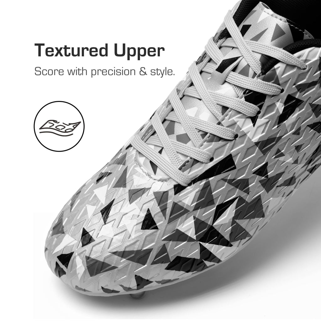DREAM PAIRS Zapatos de fútbol para hombre, zapatos de fútbol para adultos, con cordones, firmes, atléticos, para entrenamiento al aire libre, zapatos de fútbol