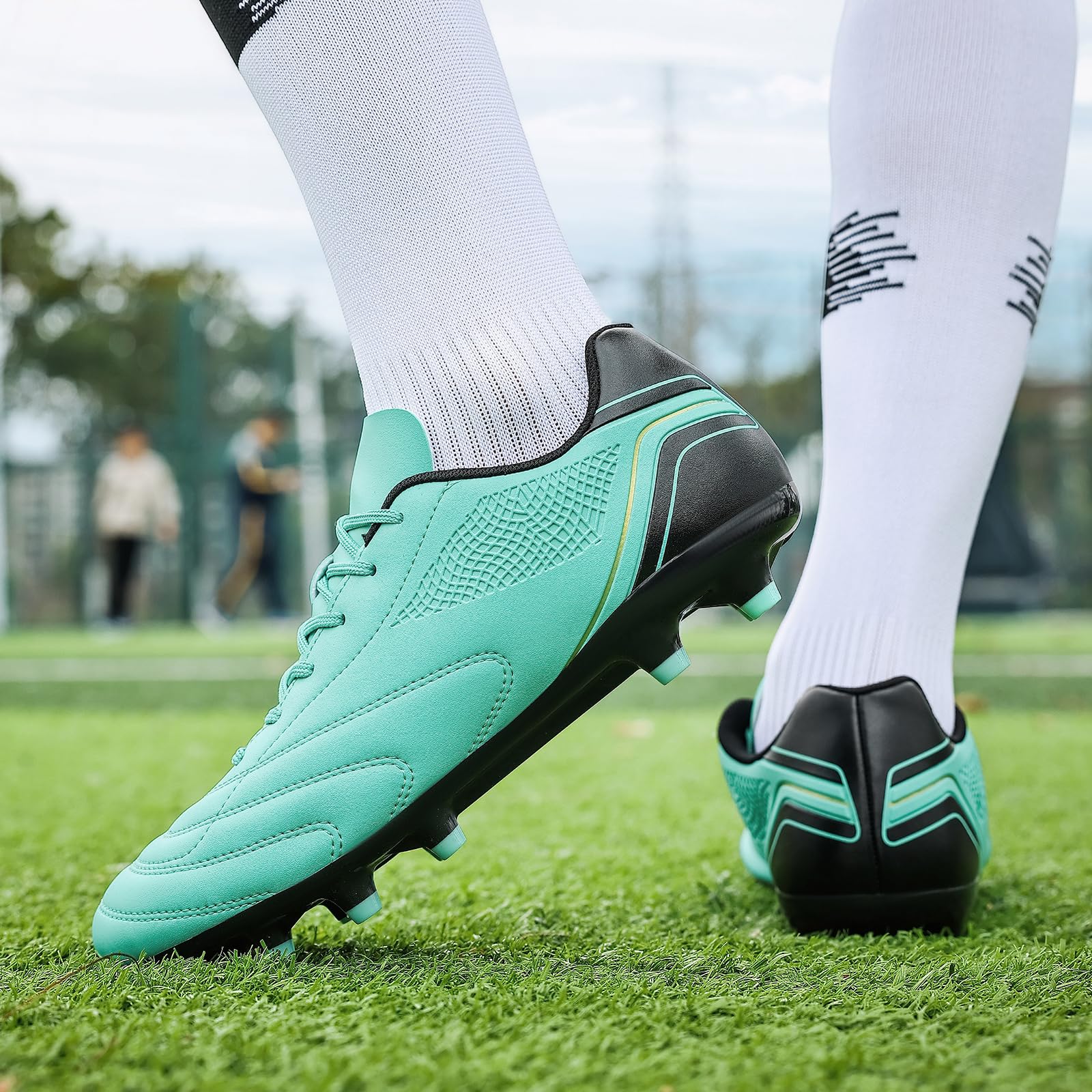 HaloTeam Zapatos de fútbol para hombre, botas de fútbol para entrenamiento profesional al aire libre, botas de fútbol transpirables para AG/FG 6.5 US-11 US