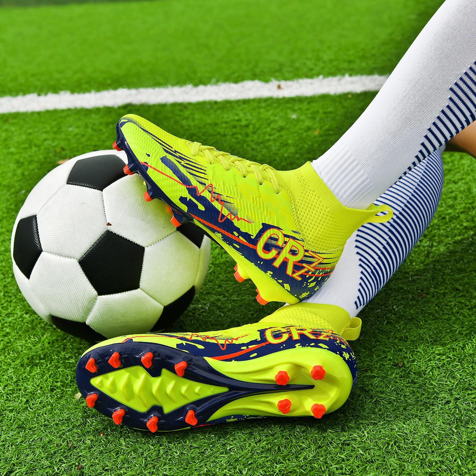 Tacos de fútbol para hombres, mujeres, césped interior, zapatos de fútbol para jóvenes, AG, TF, entrenamiento, botas de fútbol unisex