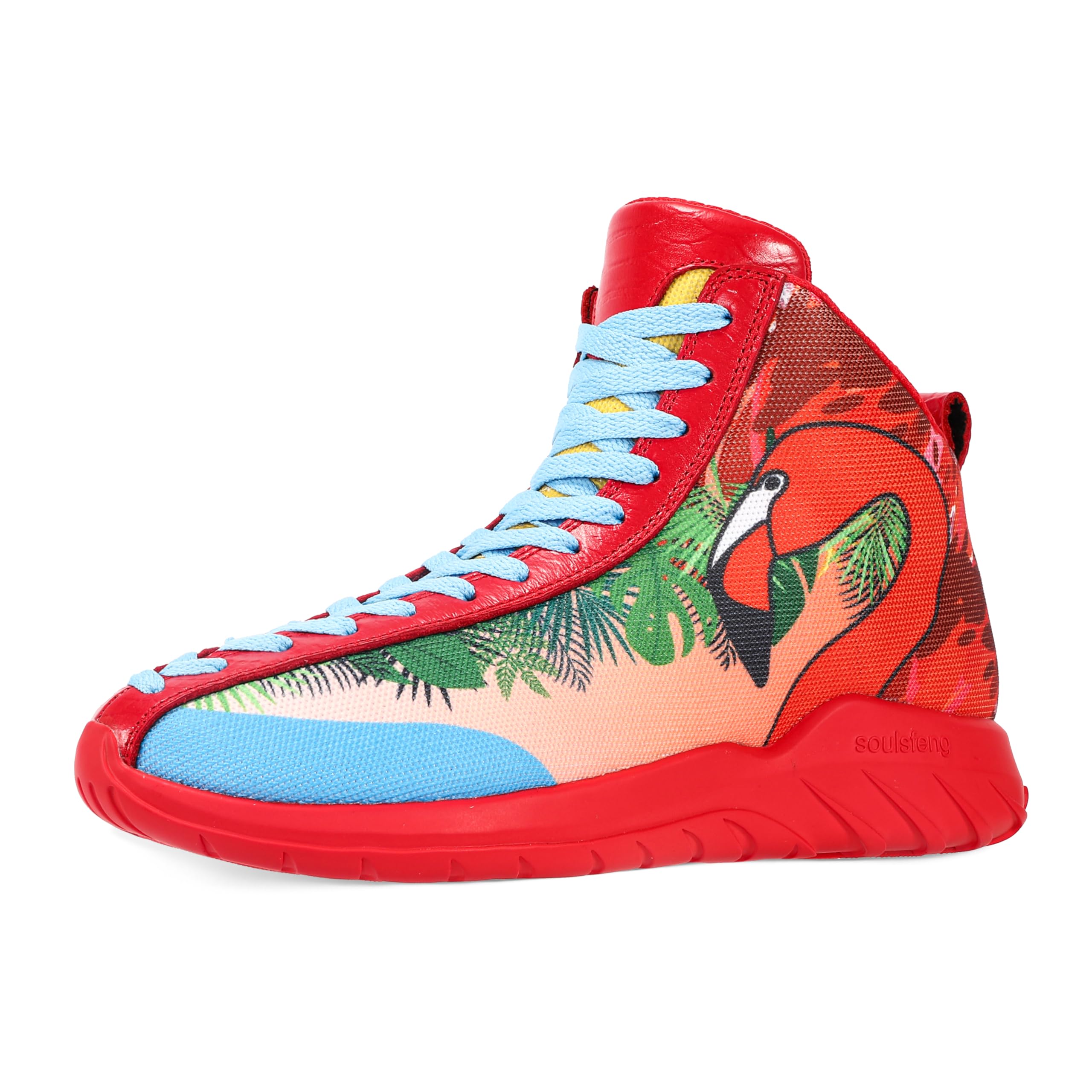 Zapatillas altas de baloncesto para hombre y mujer, con cordones únicos, ligeras, antideslizantes, para exteriores