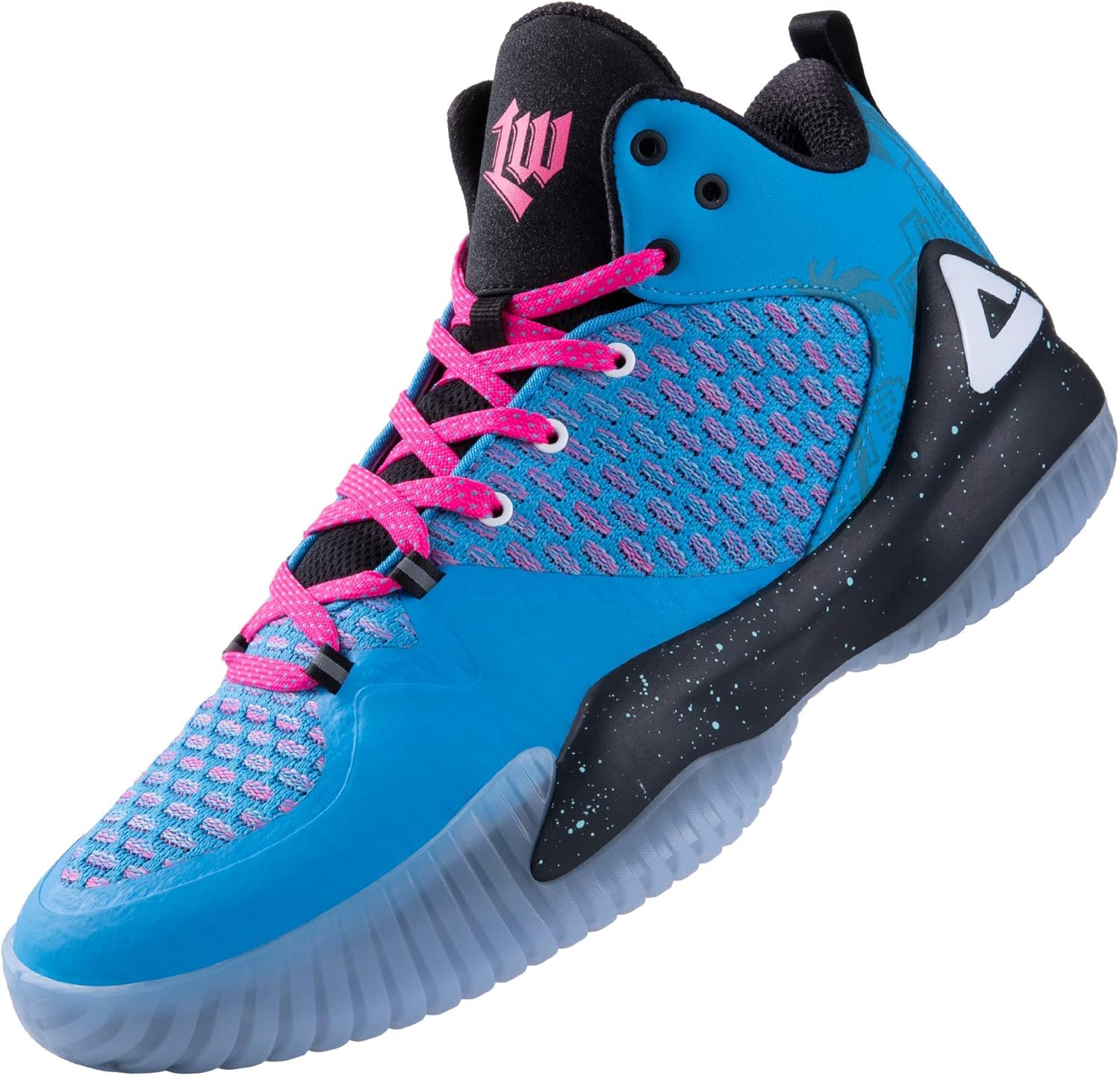 PEAK High Top Mens Basketball Shoes Lou Williams Streetball Master Breathable Outdoor Sneakers Cushioning Shoes for Fitness