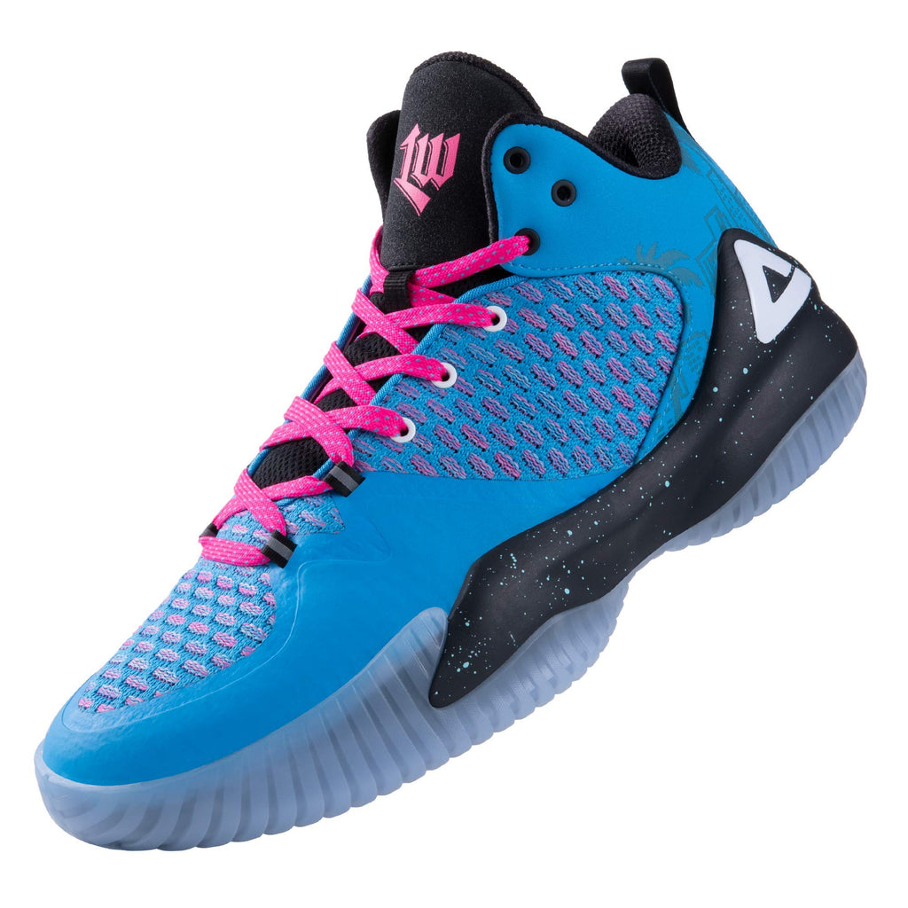 PEAK Zapatillas altas de baloncesto para hombre Lou Williams Streetball Master transpirables para exteriores, con acolchado, zapatillas deportivas para estar en forma