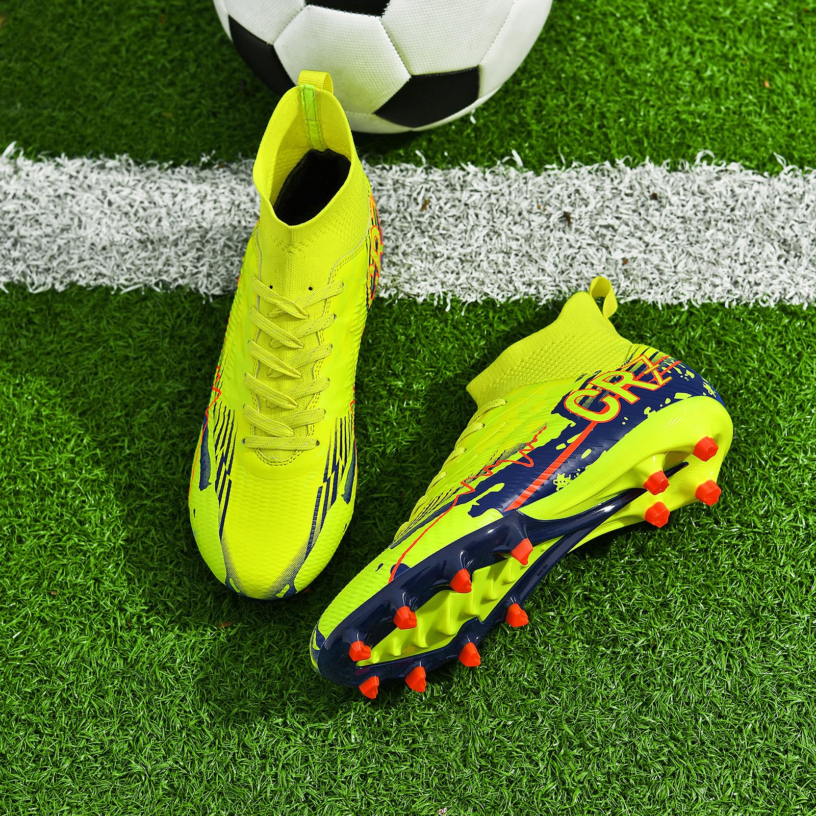 Tacos de fútbol para hombres, mujeres, césped interior, zapatos de fútbol para jóvenes, AG, TF, entrenamiento, botas de fútbol unisex