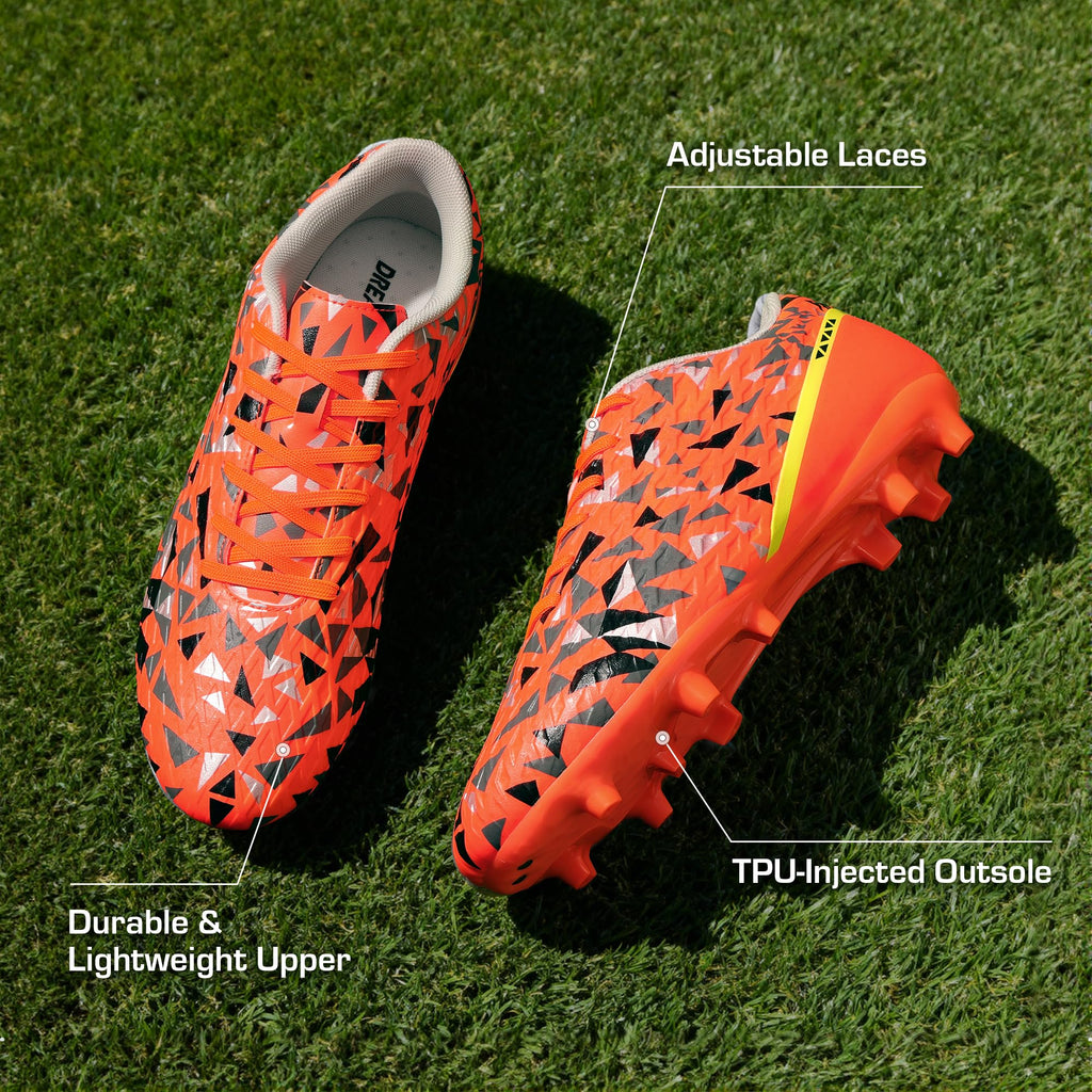 DREAM PAIRS Zapatos de fútbol para hombre, zapatos de fútbol para adultos, con cordones, firmes, atléticos, para entrenamiento al aire libre, zapatos de fútbol