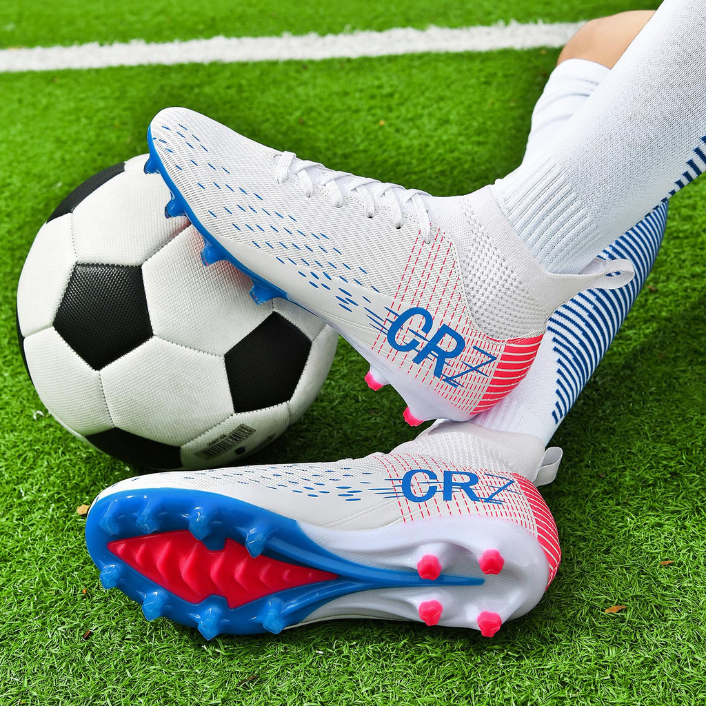 Tacos de fútbol para hombres, mujeres, césped interior, zapatos de fútbol para jóvenes, AG, TF, entrenamiento, botas de fútbol unisex