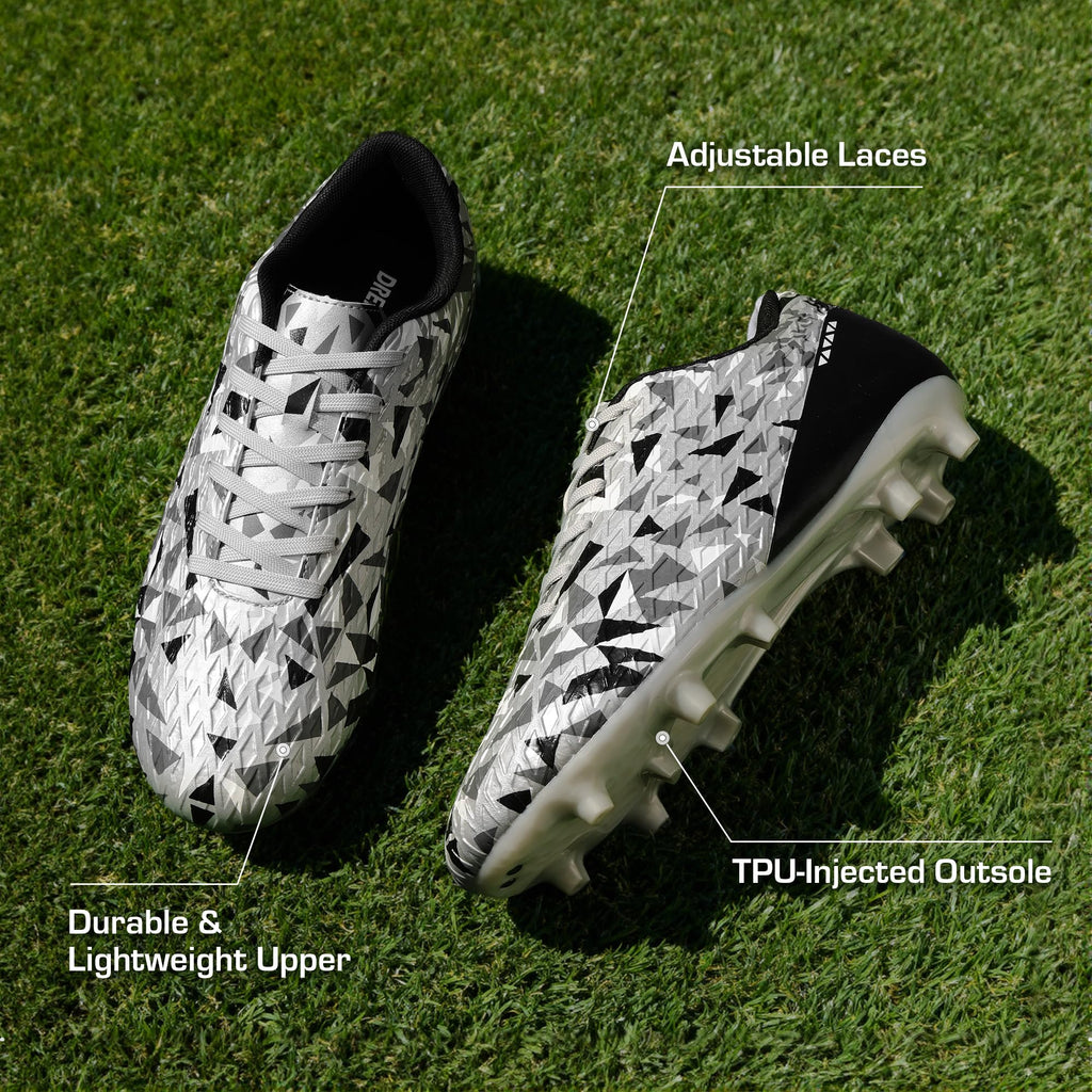 DREAM PAIRS Zapatos de fútbol para hombre, zapatos de fútbol para adultos, con cordones, firmes, atléticos, para entrenamiento al aire libre, zapatos de fútbol