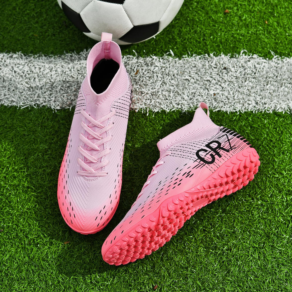 Tacos de fútbol para hombres, mujeres, césped interior, zapatos de fútbol para jóvenes, AG, TF, entrenamiento, botas de fútbol unisex
